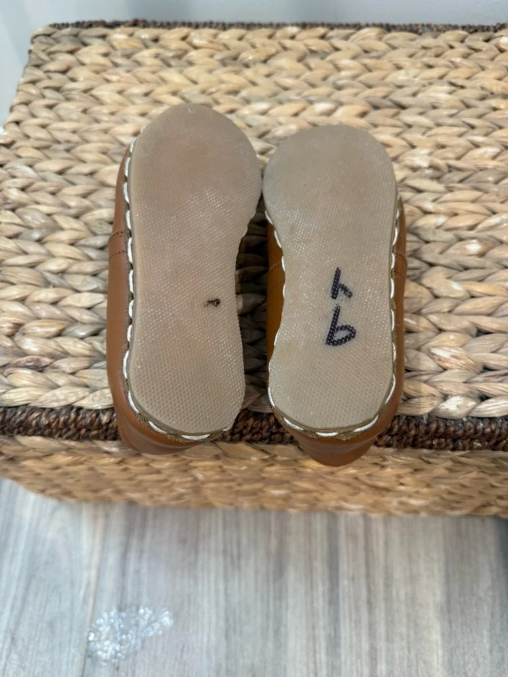 Atlantis Childrens Brown Slip-On Leather Loafers